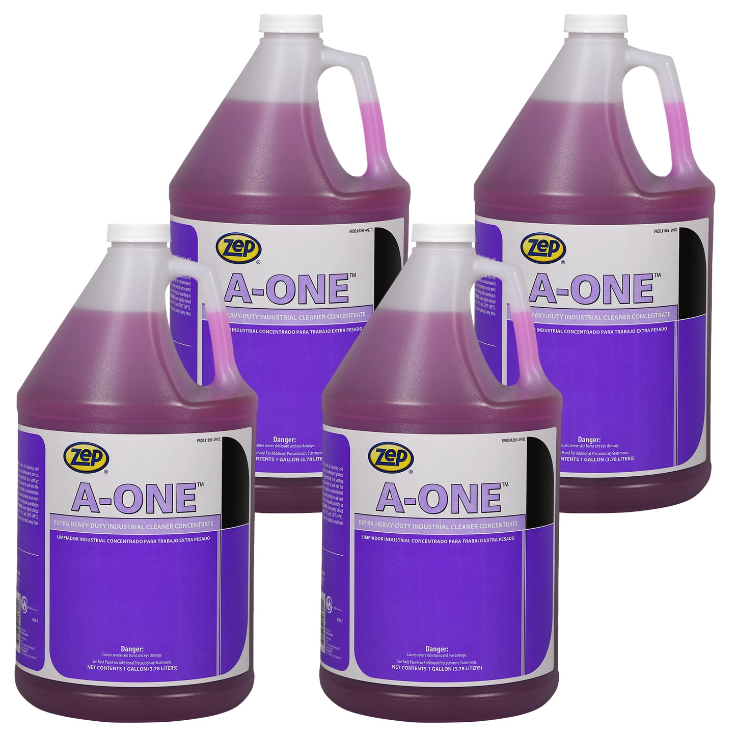 Zep A-One Extra Heavy-Duty Industrial Cleaner Concentrate – Multi-Surface Cleaner - 1 Gallon
