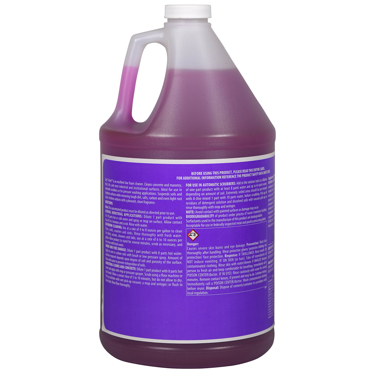 Zep A-One Extra Heavy-Duty Industrial Cleaner Concentrate – Multi-Surf ...