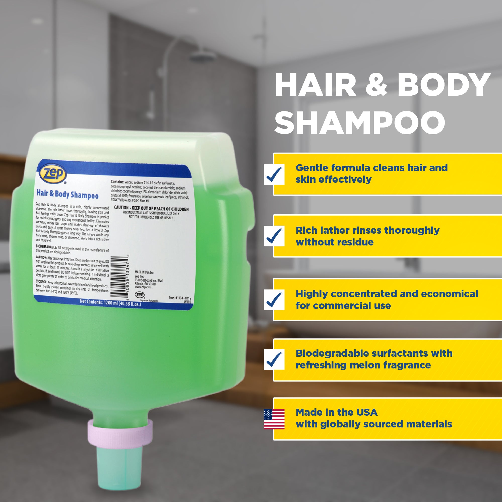 Hair & Body Shampoo-Fuzion Line – Zep Inc.