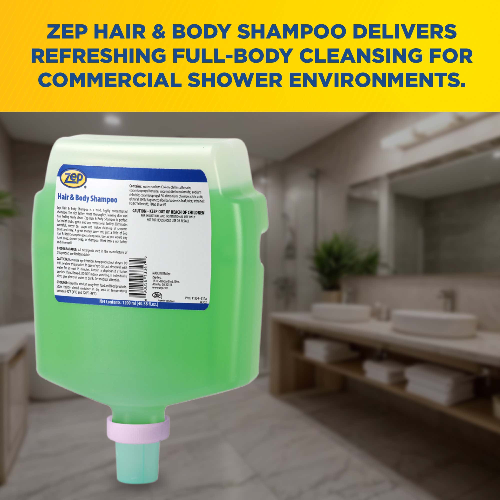 Hair & Body Shampoo-Fuzion Line – Zep Inc.
