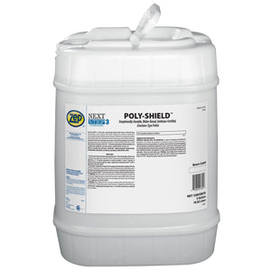 Poly-Shield Exceptionally-Durable, Water-Based, Urethane-Fortified, Emulsion-Type Floor Polish - 5 Gallon