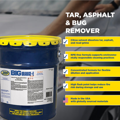 Zep Big Orange-E Tar, Asphalt & Bug Remover + 48 oz Industrial Sprayer Bundle