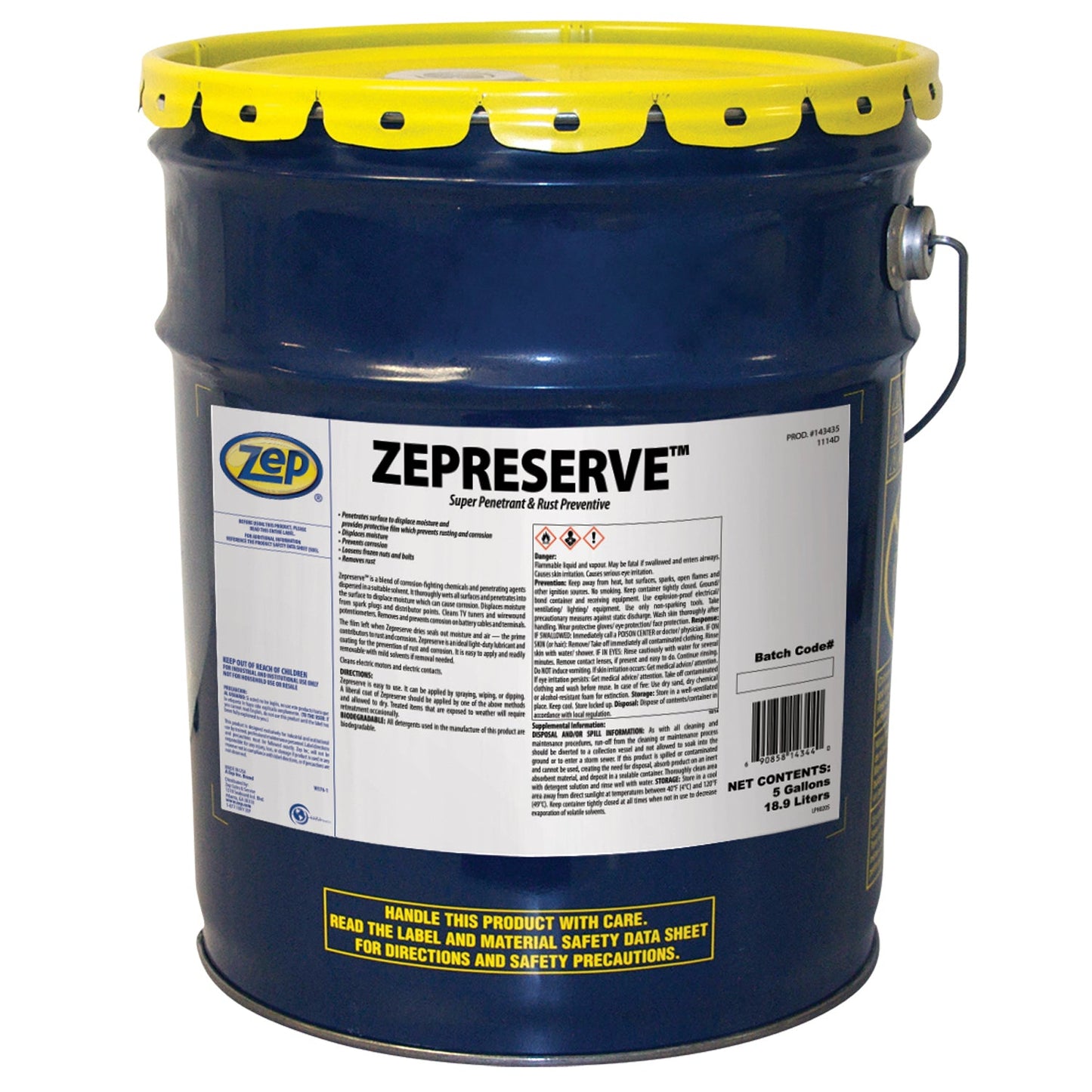 ZEPRESERVE Super Penetrant and Rust Preventative - 5 Gallon