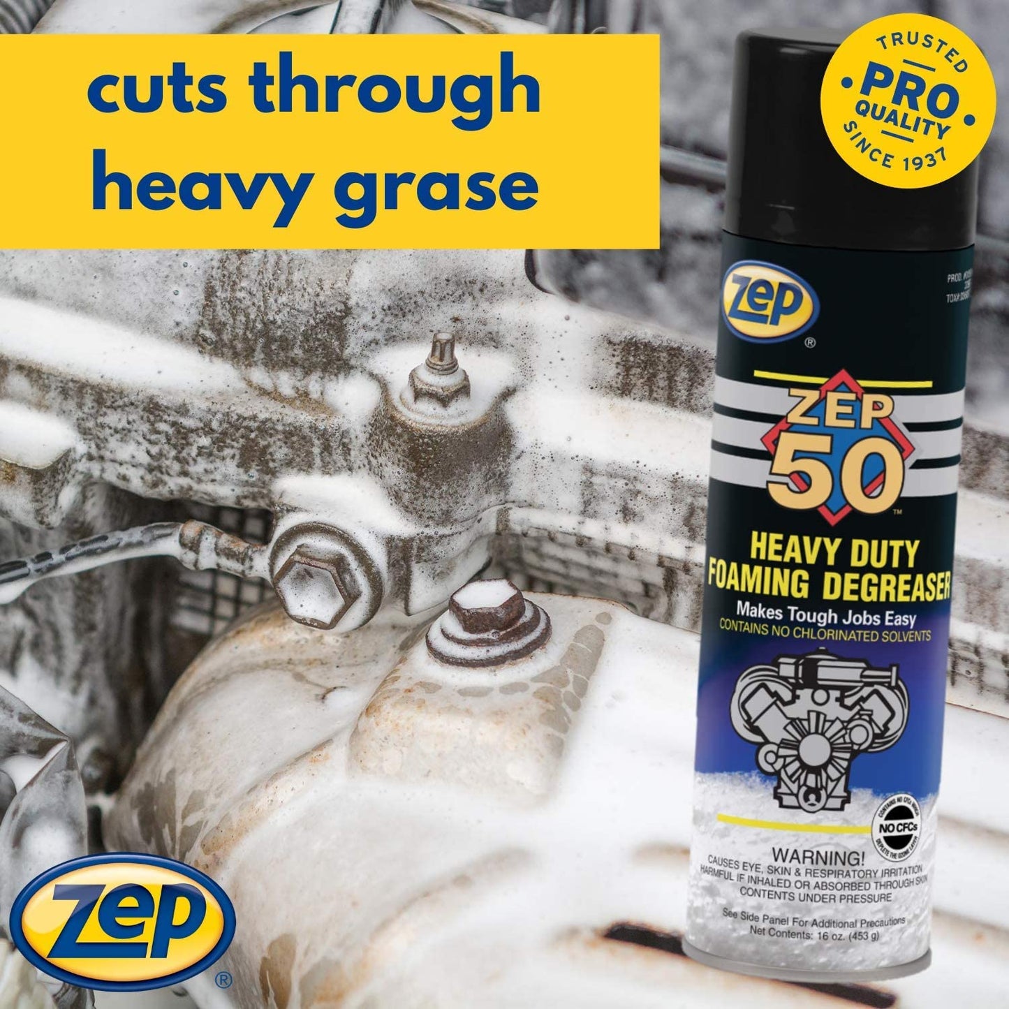 Zep 50 Heavy Duty Foaming Degreaser - 16 oz.