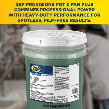 Zep ProVisions Pot & Pans Plus – Power Through Grease – 5 Gallon