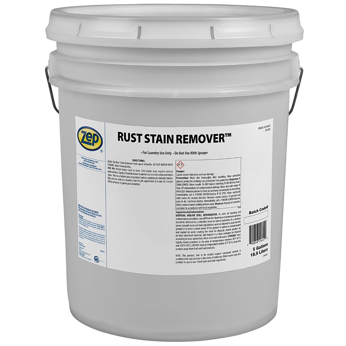 Rust Stain Remover - 5 Gallon