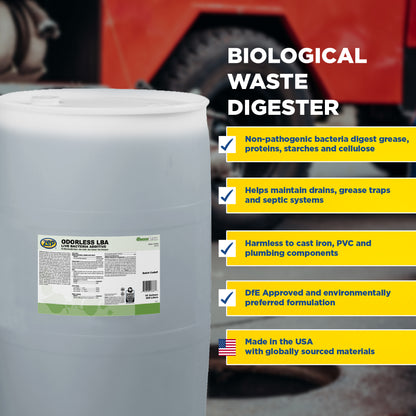 Odorless LBA Live Bacteria Additive - 55 Gallon