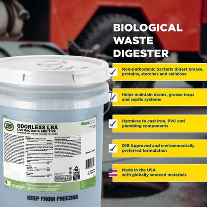 Odorless LBA Live Bacteria Additive - 5 Gallon