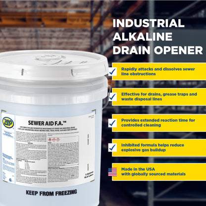 Sewer Aid F.A. Alkaline Drain Opener - 40 Lbs
