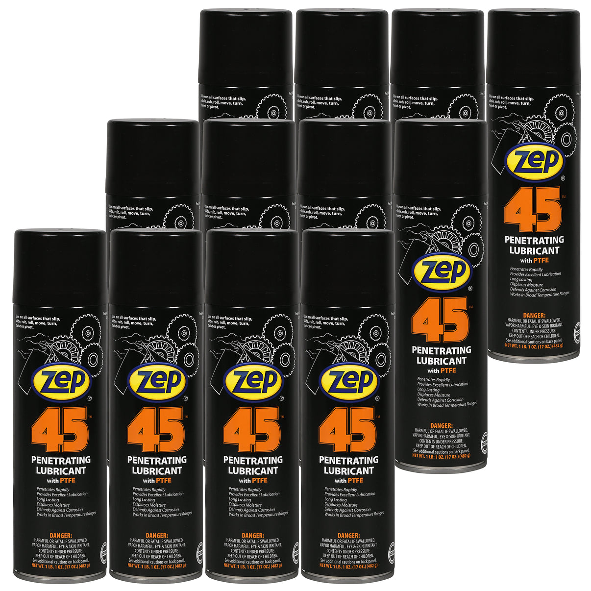 Zep 45 Penetrating Lubricant – Reduces Friction - 17 oz – Zep Inc.