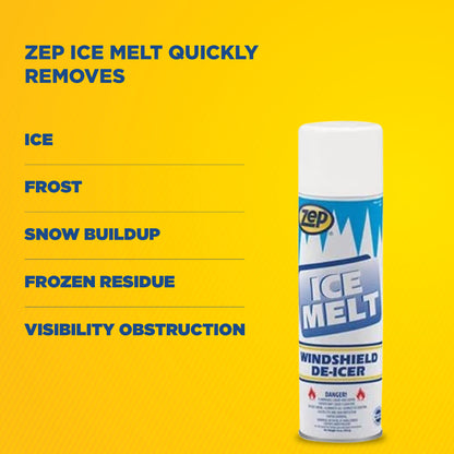 Ice Melt Aerosol De-Icer for Windshields and Windows - 20 oz.