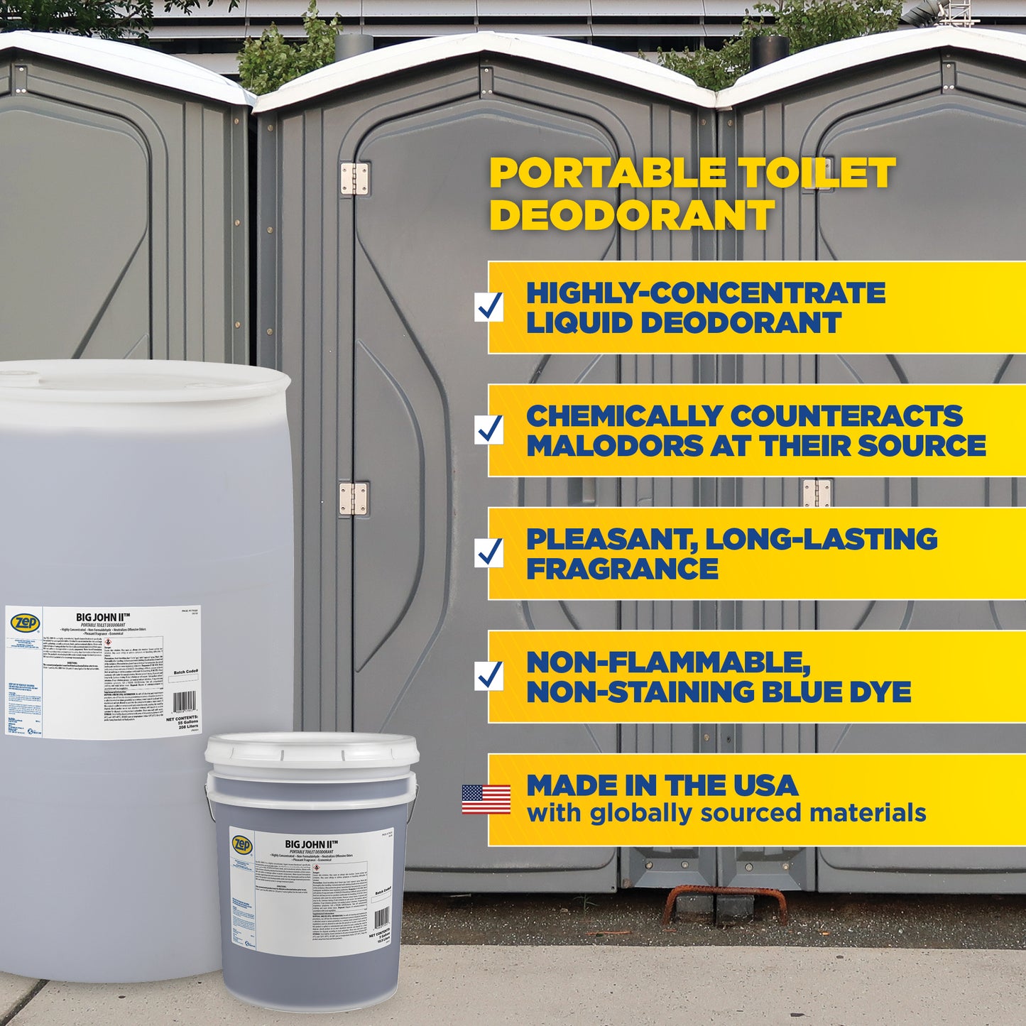 Big John II Portable Toilet Deodorant - 275 Gallon