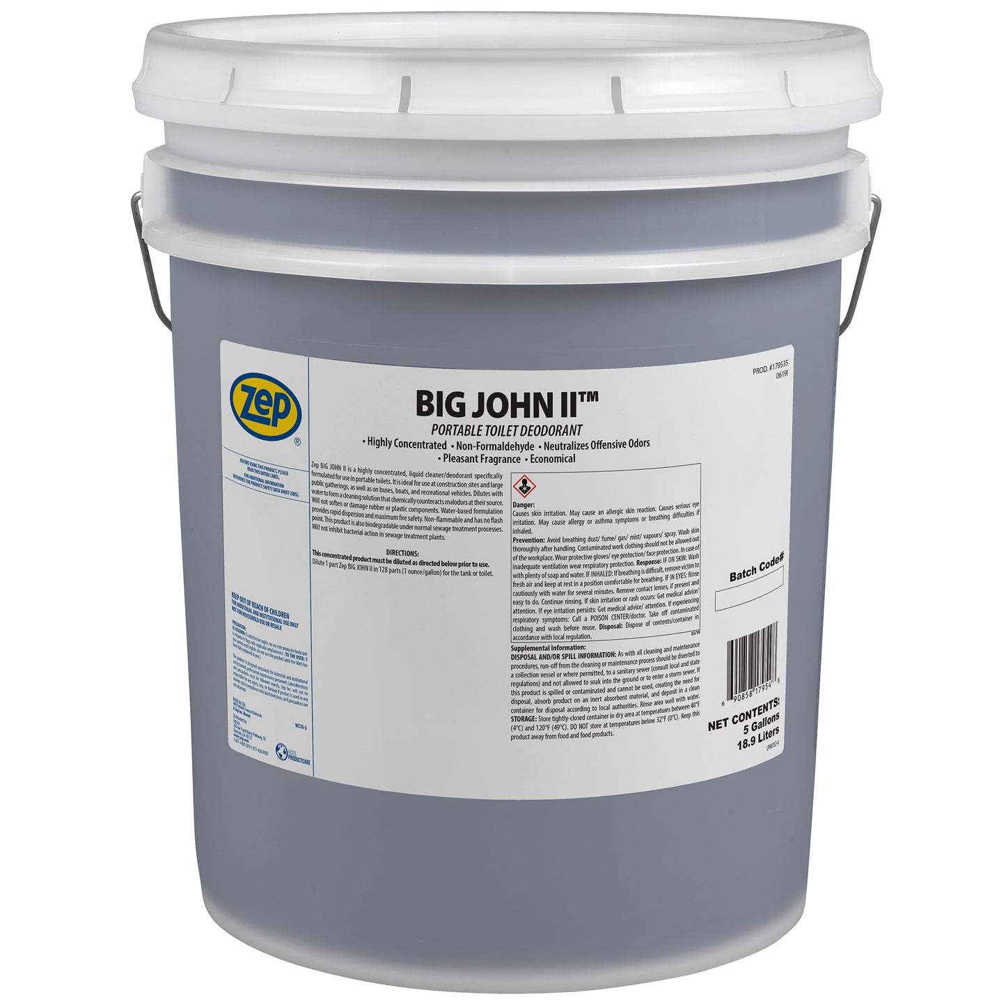 Big John II Portable Toilet Deodorant - 5 Gallon