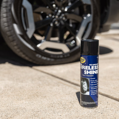 Zep Tireless Shine Tire Dressing – Long-Lasting Tire Shine – 14 oz.