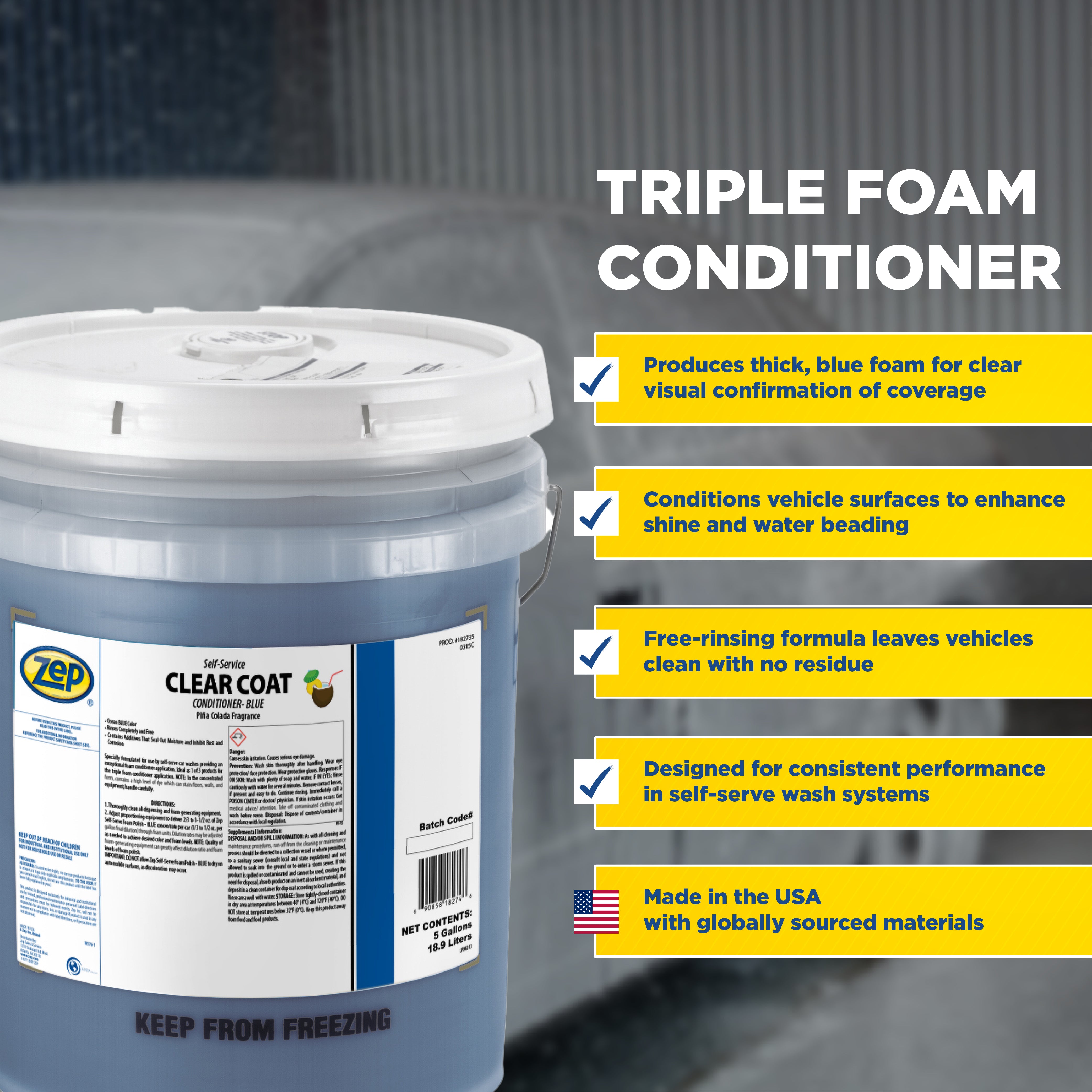 CELBIC Clear up gel & Washing foam セット Zep Self-Serve Foam Conditioner - 5 Gallon – Zep Inc.