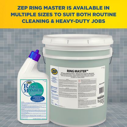 Zep Ring Master All Purpose Bathroom Cleaner – Removes Rust, Scum and Toilet Stains – 5 Gallon