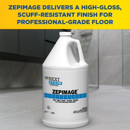 ZepImage Wet-Look Floor Polish – Protects Floors from Scuffs – 5 Gallon