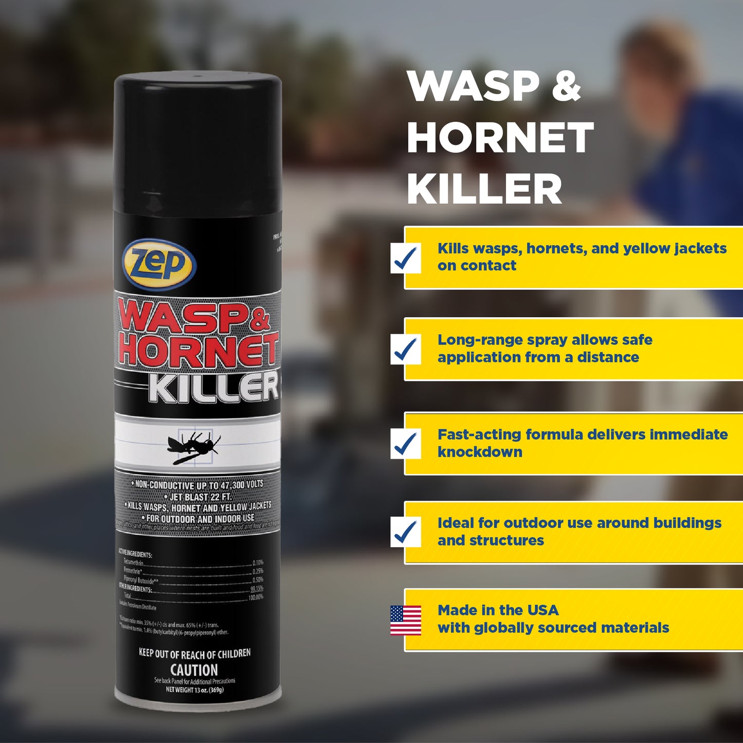 Zep Wasp and Hornet Killer - 13 oz.