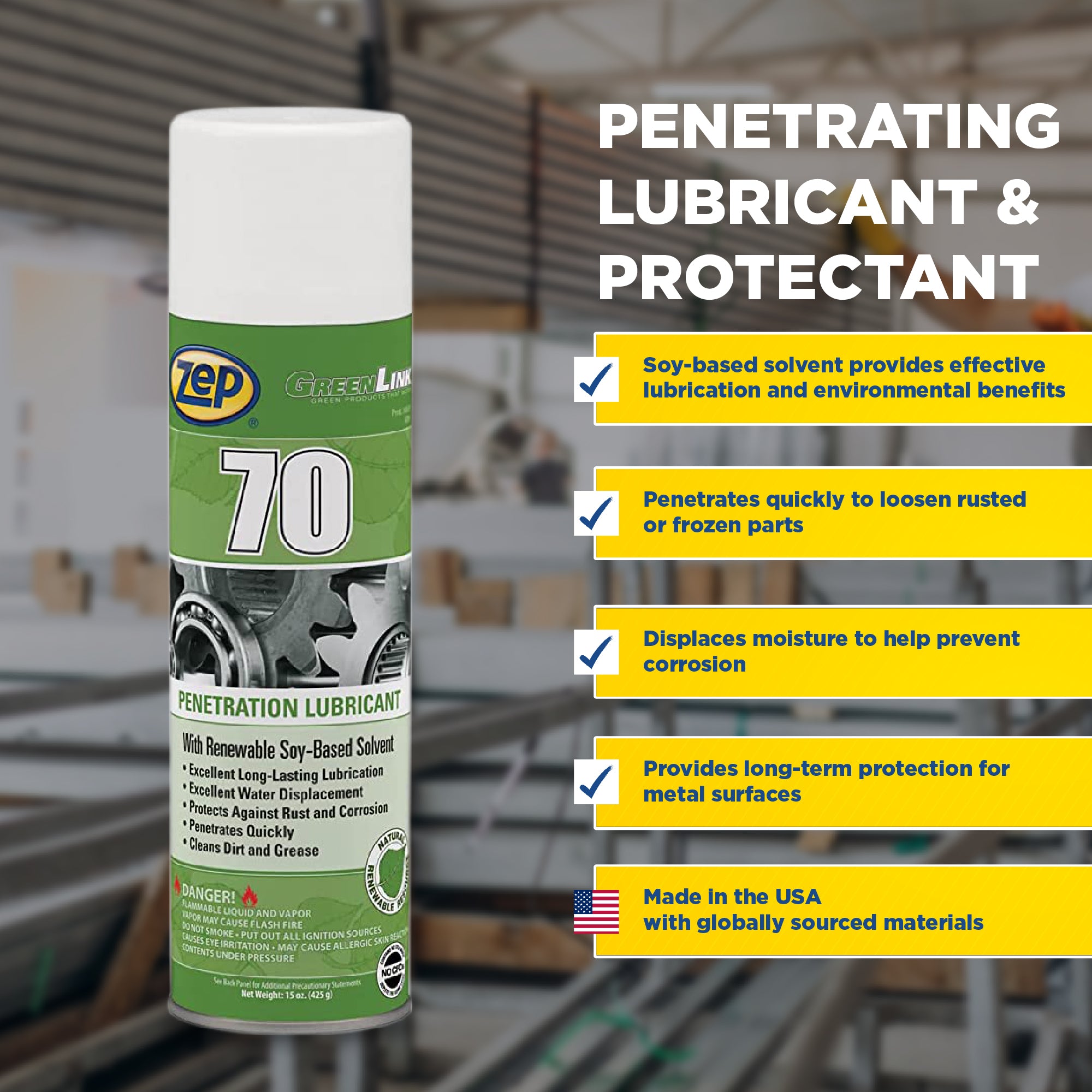 Zep 70 Penetrating Lubricant - 15 oz. – Zep Inc.