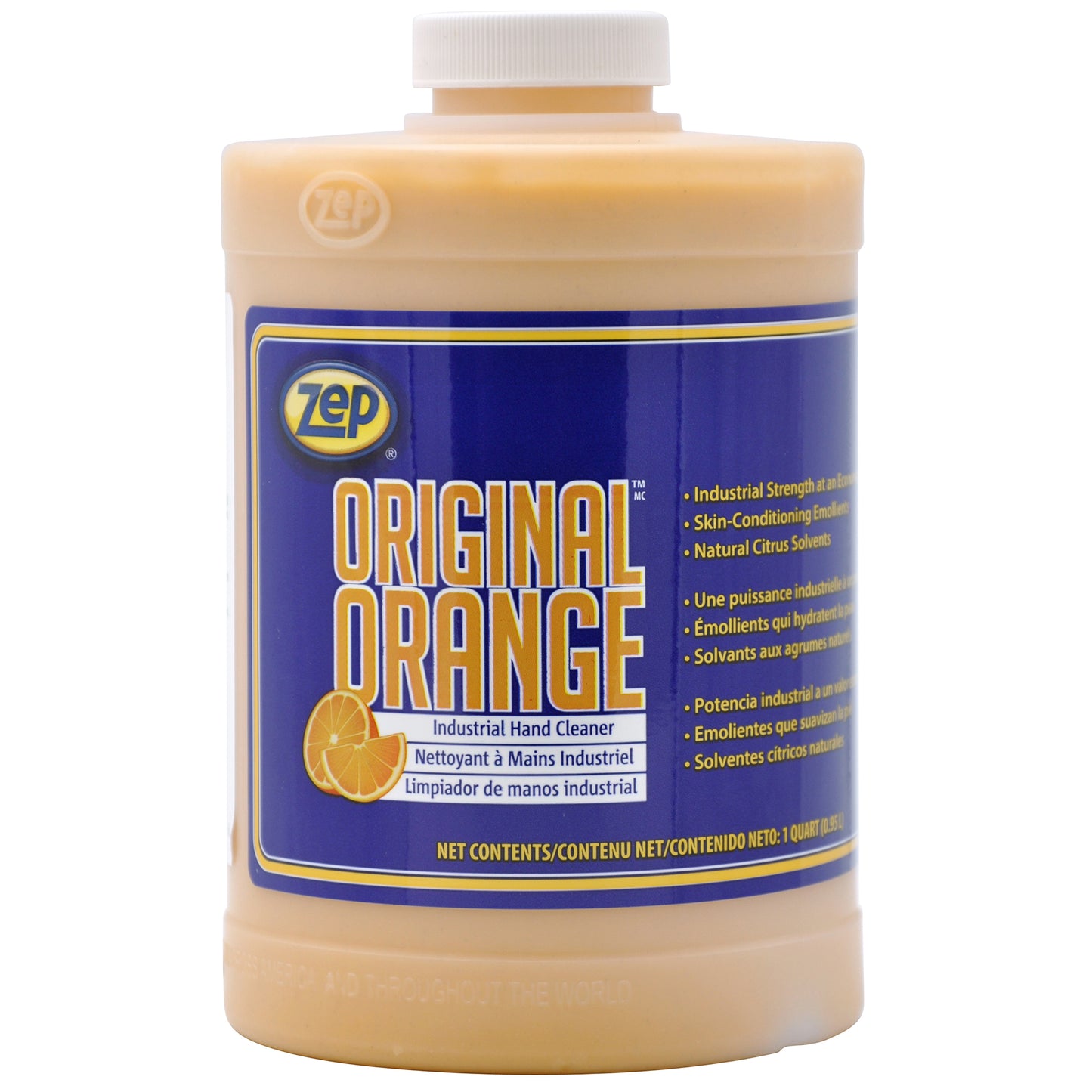 Zep Original Orange Industrial Hand Cleaner - Tough on Grime, but Gentle on Hands - 1 qt