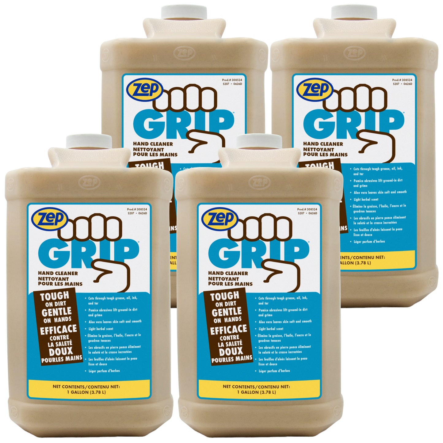 Zep Grip Hand Cleaner – Tough on Dirt, Gentle on Hands – 1 Gallon