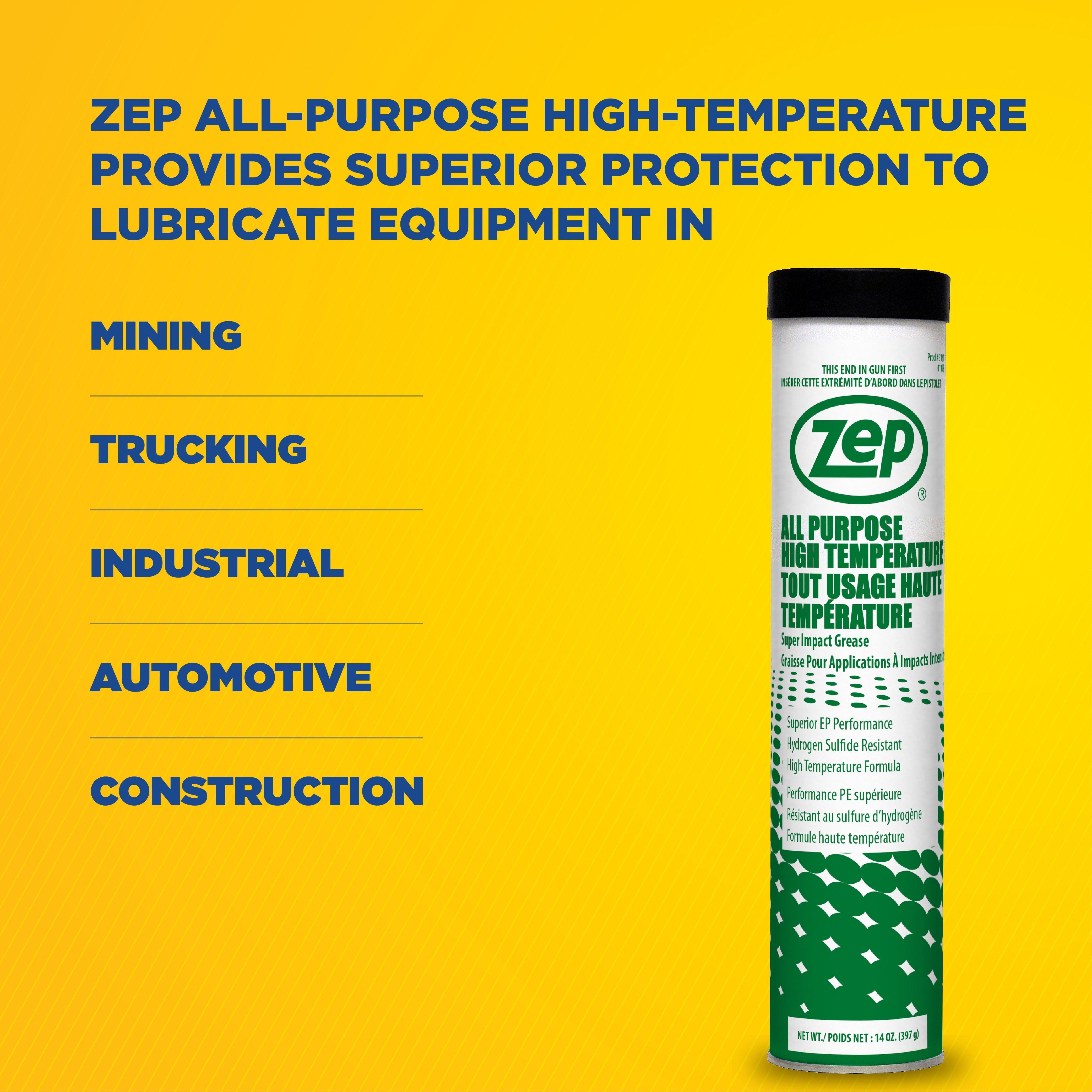 Zep All Purpose High Temperature Grease – Withstands Temps Up to