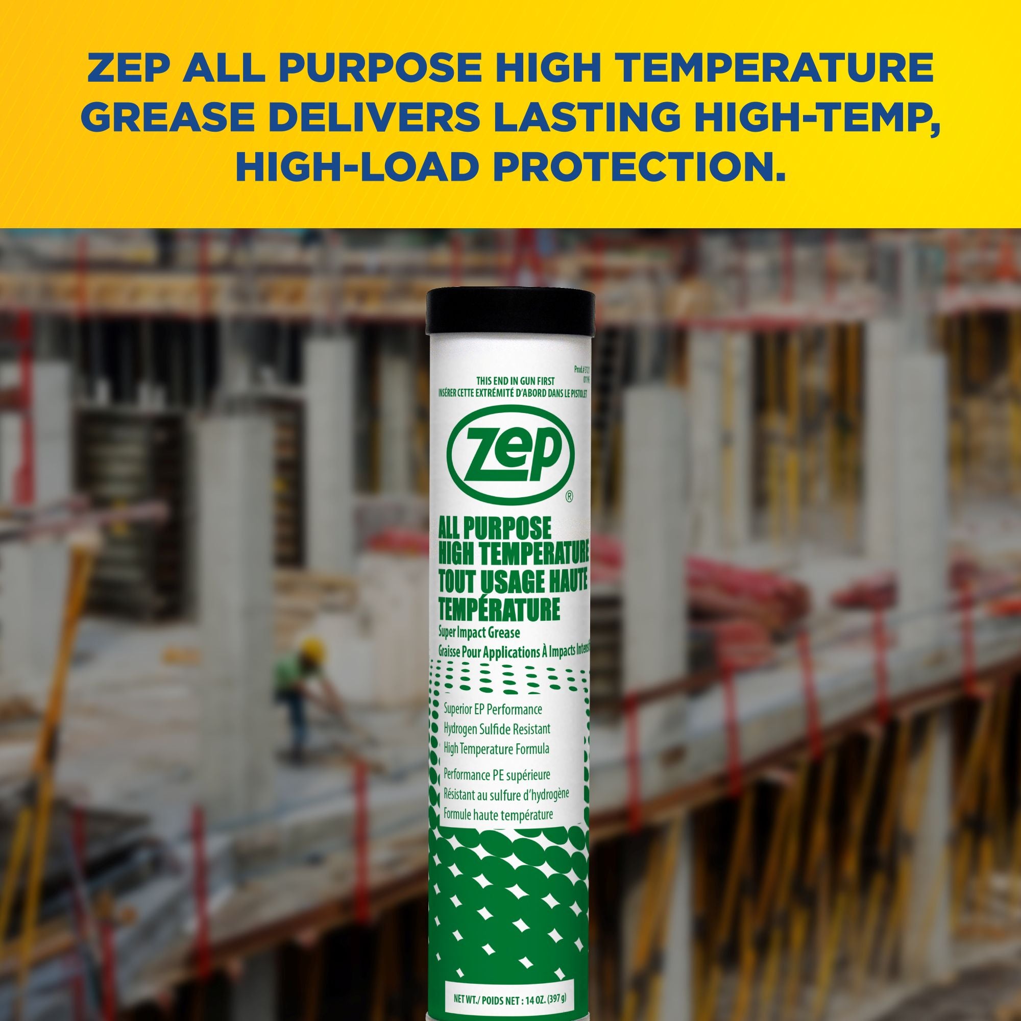 Zep All Purpose High Temperature Grease – Withstands Temps Up to