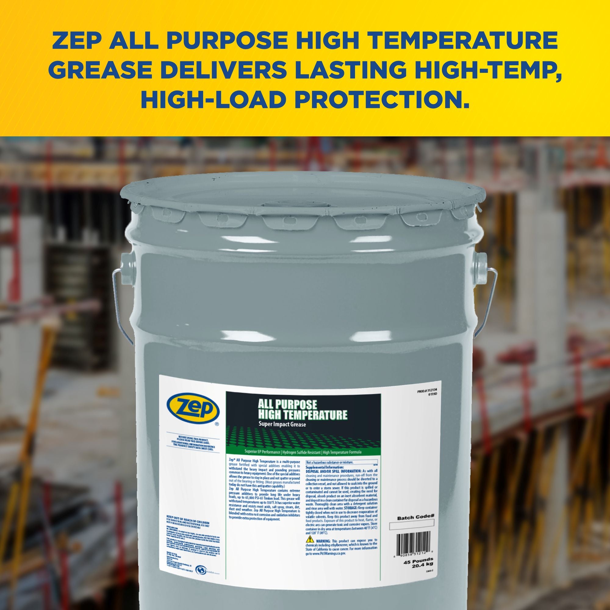 Zep All Purpose High Temperature Grease – Withstands Temps Up to