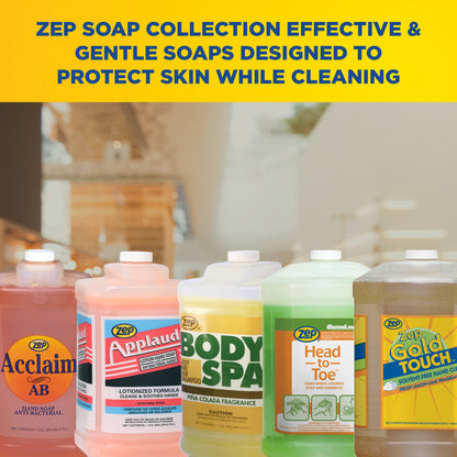 Zep Acclaim AB Antibacterial Hand Soap – Remove Soils and Decreases Bacteria – 1 Gallon