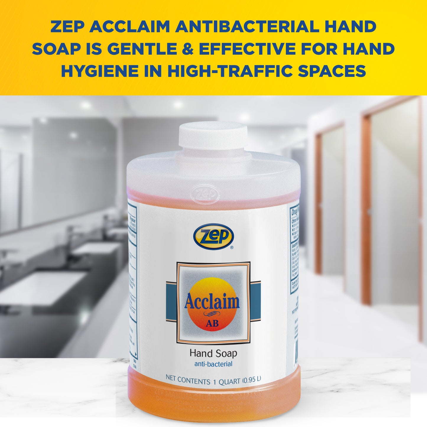 Zep Acclaim AB Hand Soap - Anti-Bacterial 1 qt