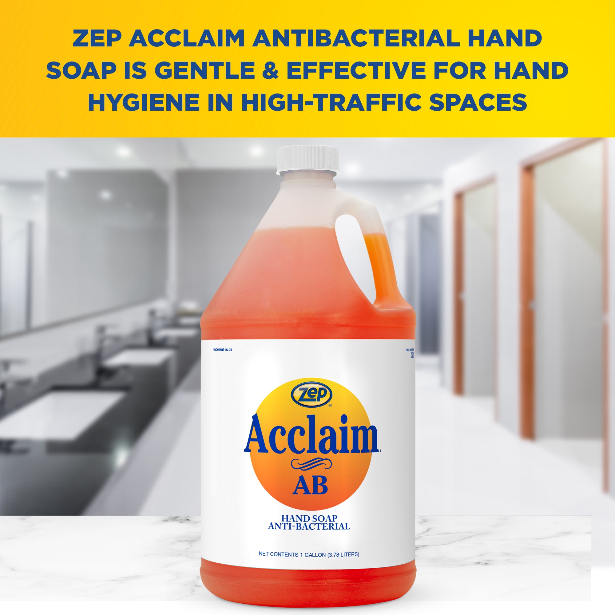 Zep Acclaim AB Antibacterial Hand Soap – Remove Soils and