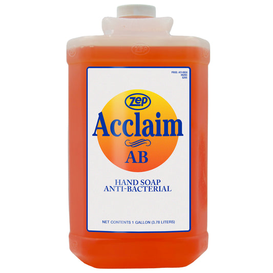 Zep Acclaim AB Antibacterial Hand Soap – Remove Soils and Decreases Bacteria – 1 Gallon