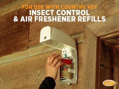 Country Vet Automatic Metered Dispenser For Flying Insect Control, Air Freshening & Air Sanitizing