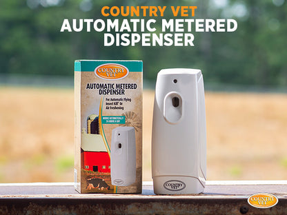 Country Vet Automatic Metered Dispenser For Flying Insect Control, Air Freshening & Air Sanitizing