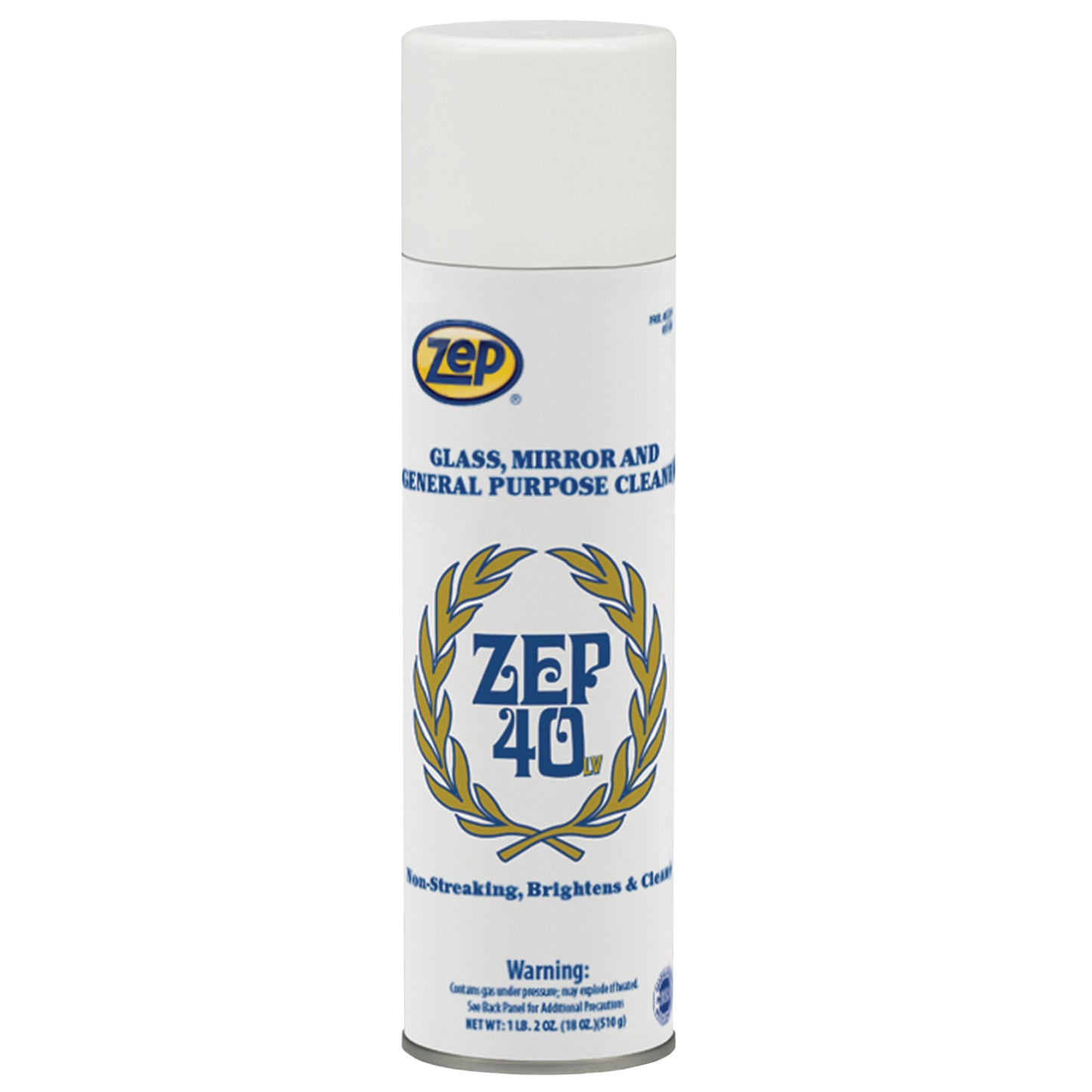 Zep 40 LV Glass, Mirror and General-Purpose Cleaner – No Spotting or Streaks – 18 oz