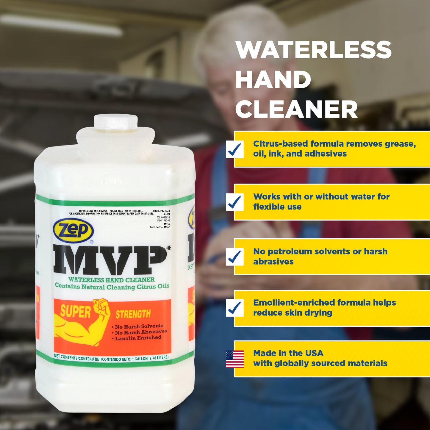 MVP Waterless Hand Cleaner - 1 Gallon