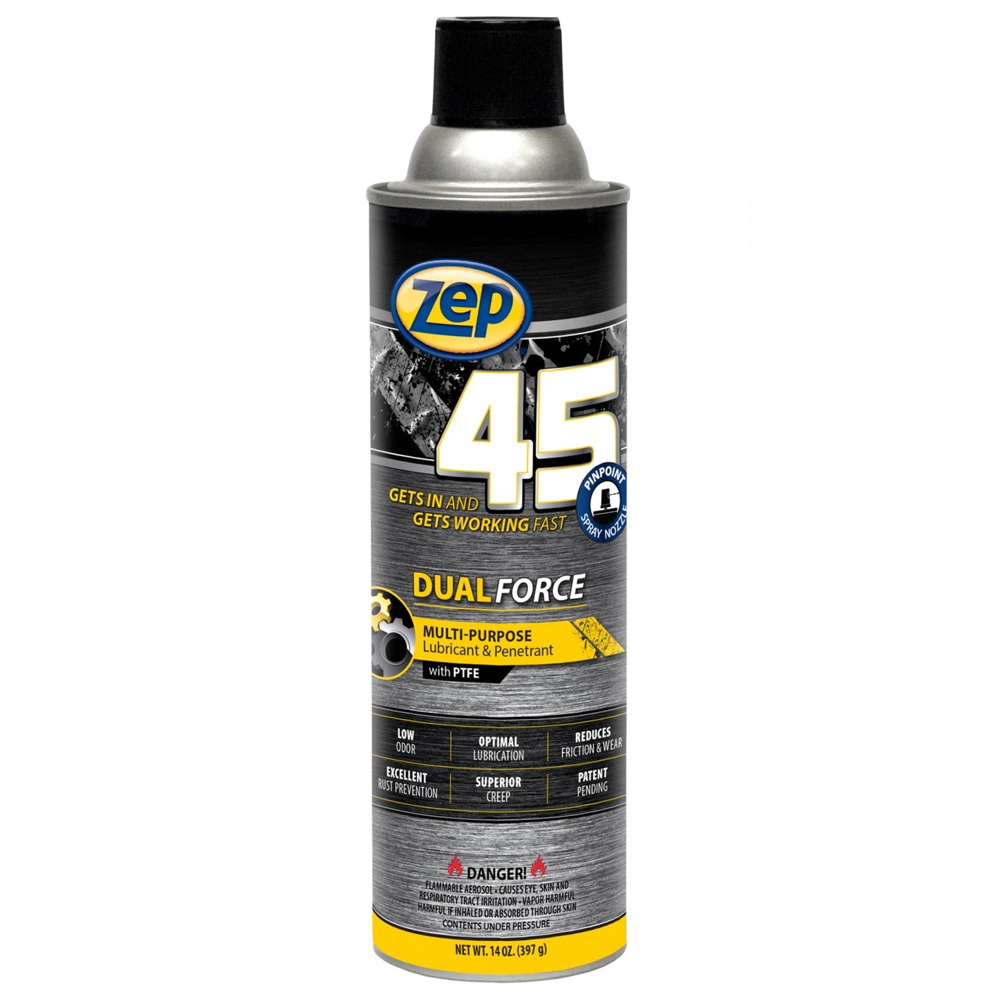 Zep 45 Dual Force PP Multi-Purpose Lubricant & Penetrant- 14 oz.