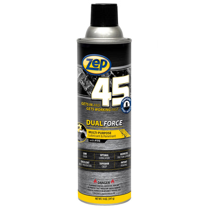 Zep 45 Dual Force PP Multi-Purpose Lubricant & Penetrant- 14 oz.