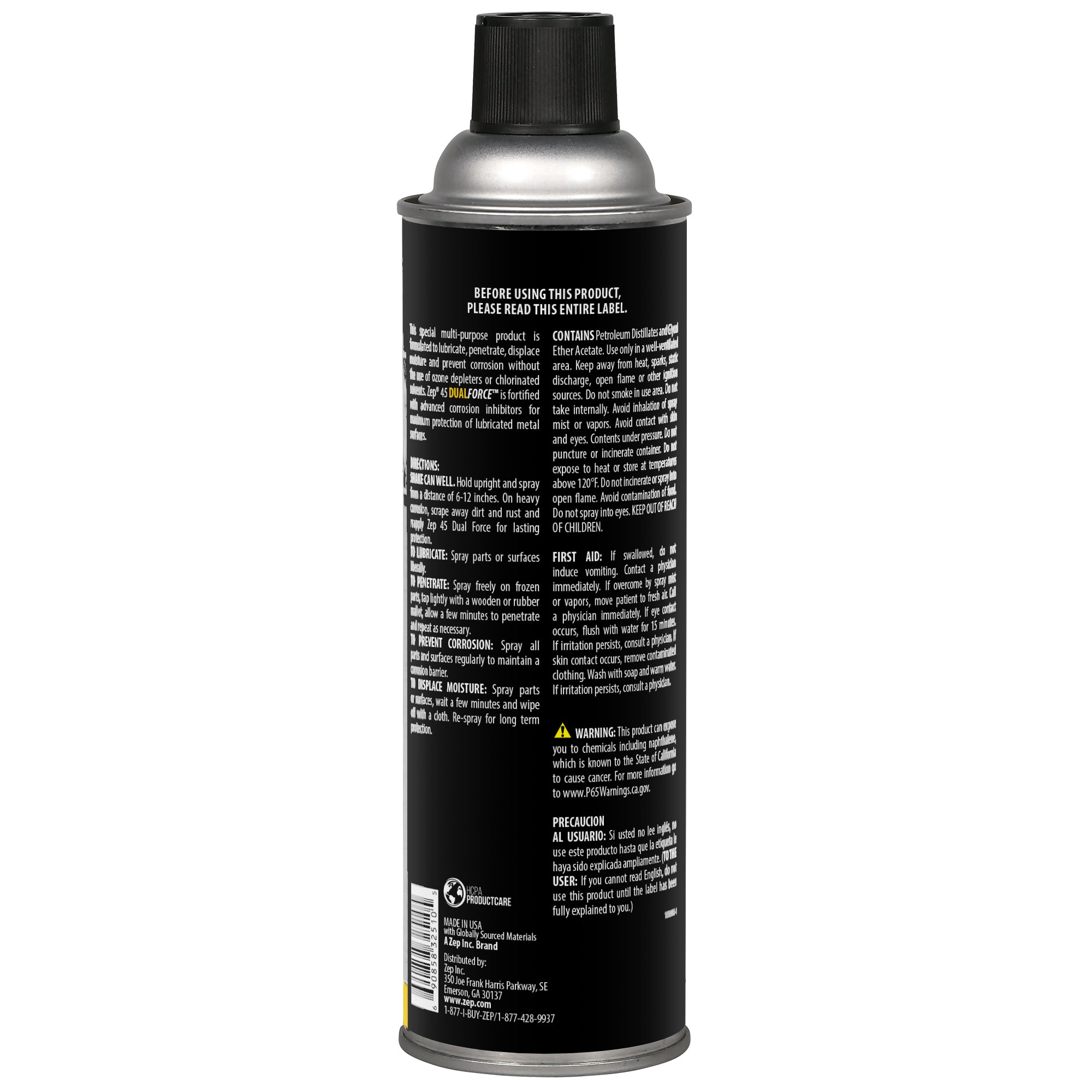 Zep 45 Dual Force PP Multi-Purpose Lubricant & Penetrant- 14 oz