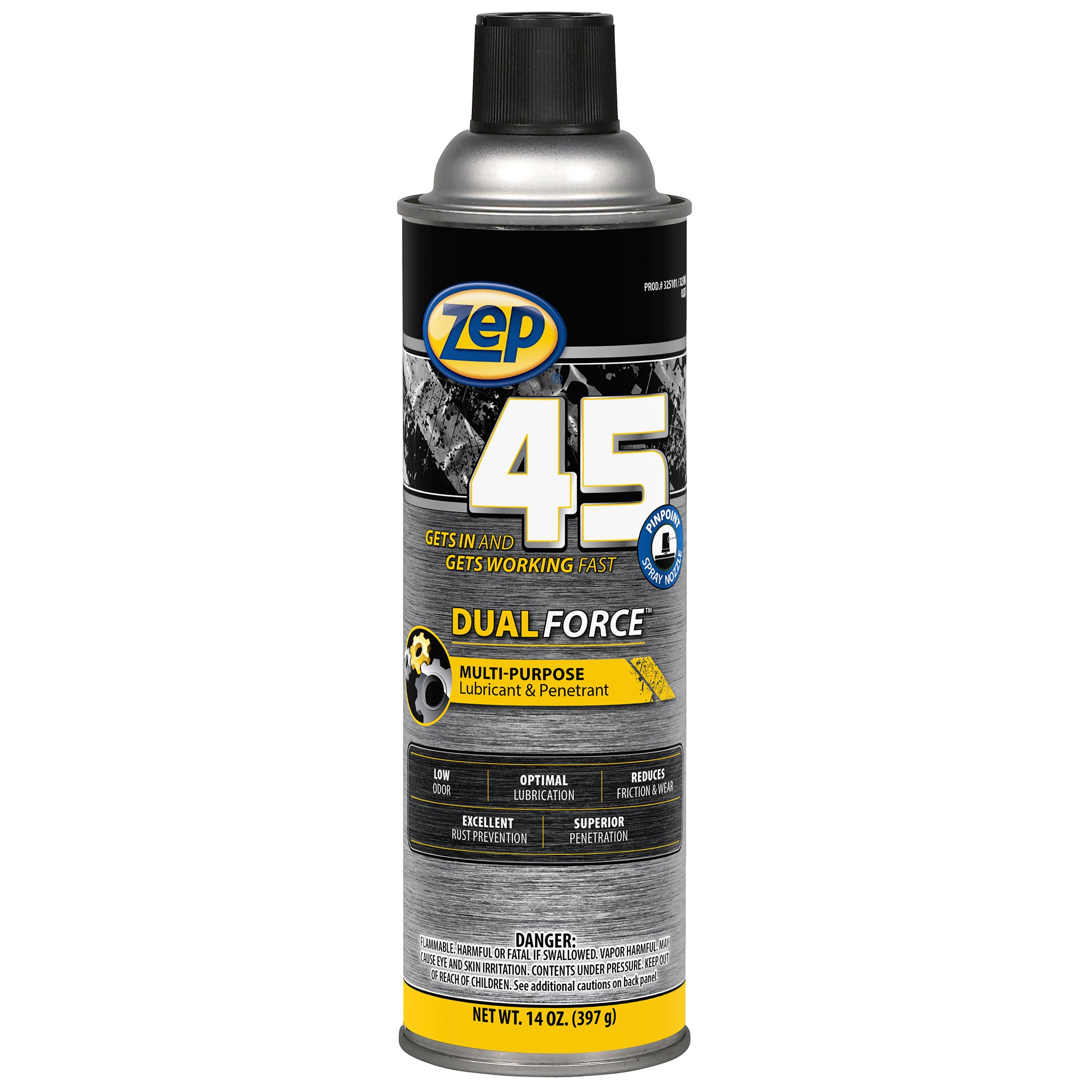 Zep 45 Dual Force PP Multi-Purpose Lubricant & Penetrant- 14 oz