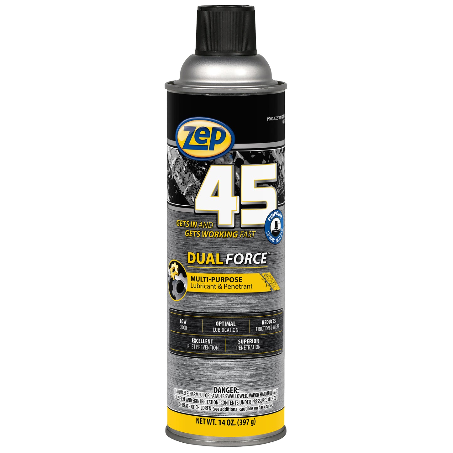Zep 45 Dual Force PP Multi-Purpose Lubricant & Penetrant- 14 oz.