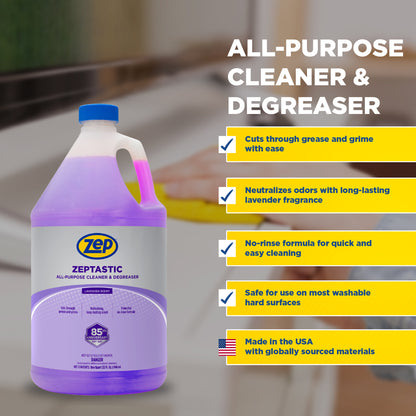 Zeptastic All-Purpose Cleaner & Degreaser with Lavender Scent- 1 Gallon