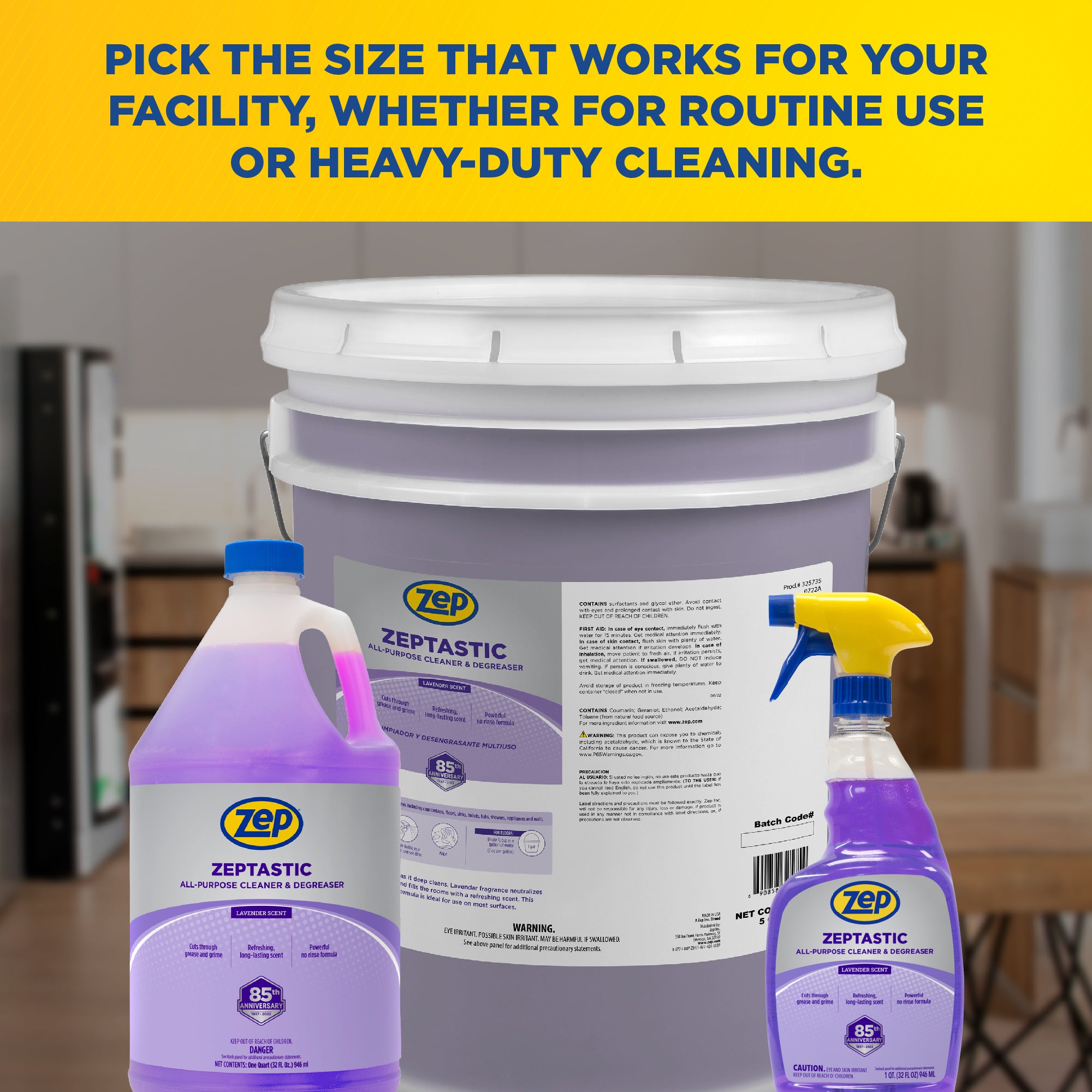 Zeptastic All-Purpose Cleaner & Degreaser with Lavender Scent- 1