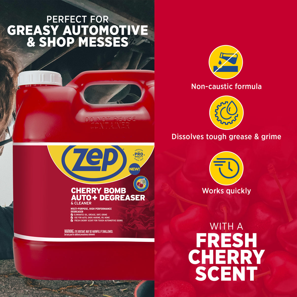 Zep Cherry Bomb Auto+ Degreaser & Cleaner - For Auto, Marine, RV, & Ho ...