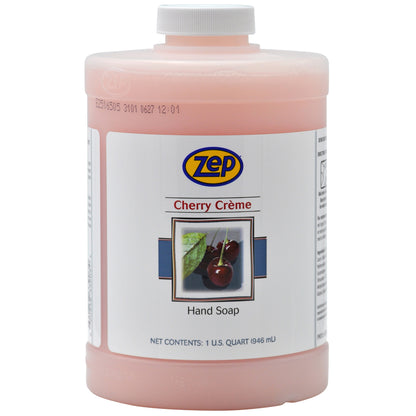 Zep Cherry Crème Hand Cleaner - 32 oz (Pack of 4) 33904 - For Use with D-1000 Dispensers - Effectively removes everyday dirt and grime from hands.
