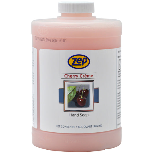 Zep Cherry Crème Hand Cleaner - 32 oz (Pack of 4) 33904 - For Use with D-1000 Dispensers - Effectively removes everyday dirt and grime from hands.