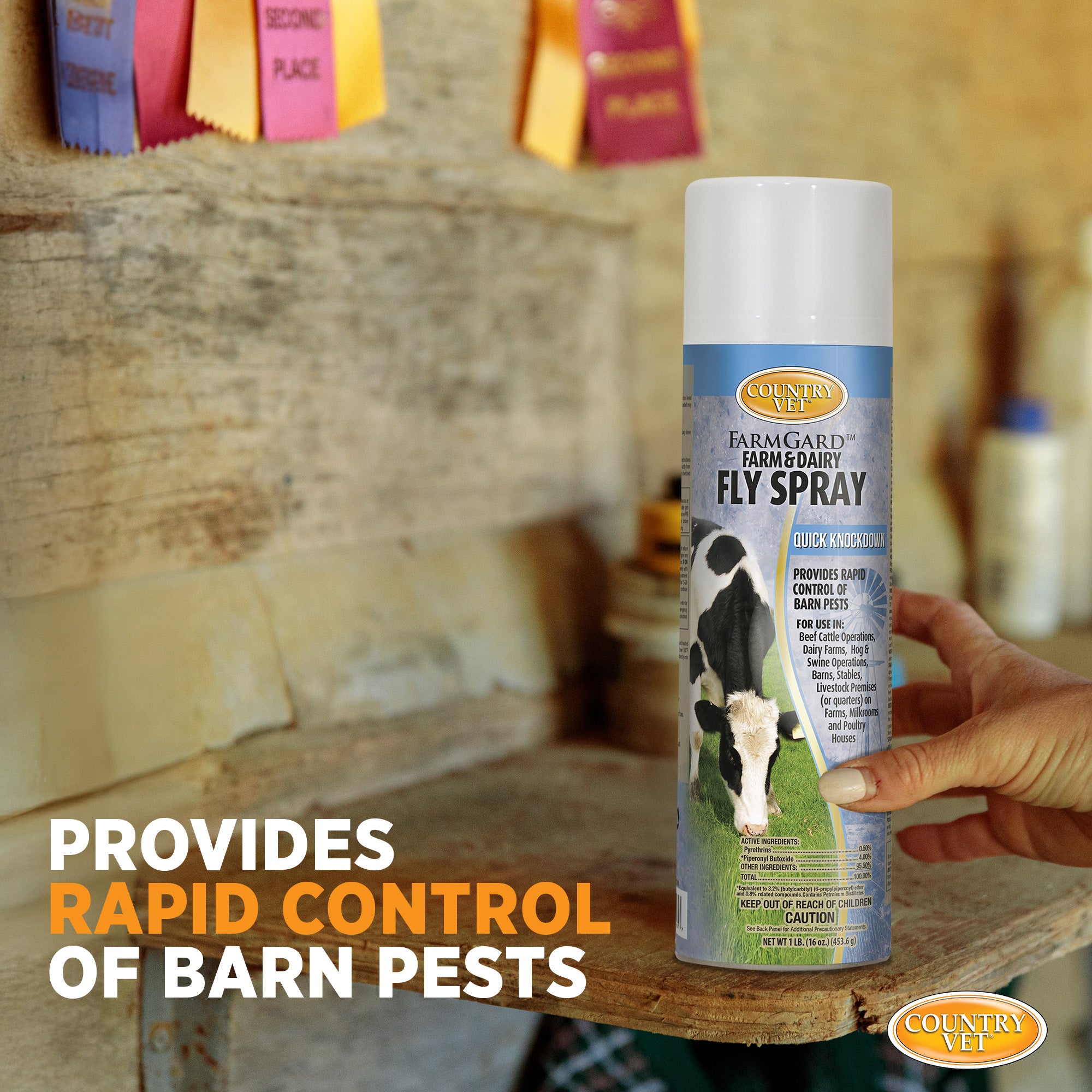 FarmGard Fam and Dairy Fly Spray - Provides Rapid Control of Barn
