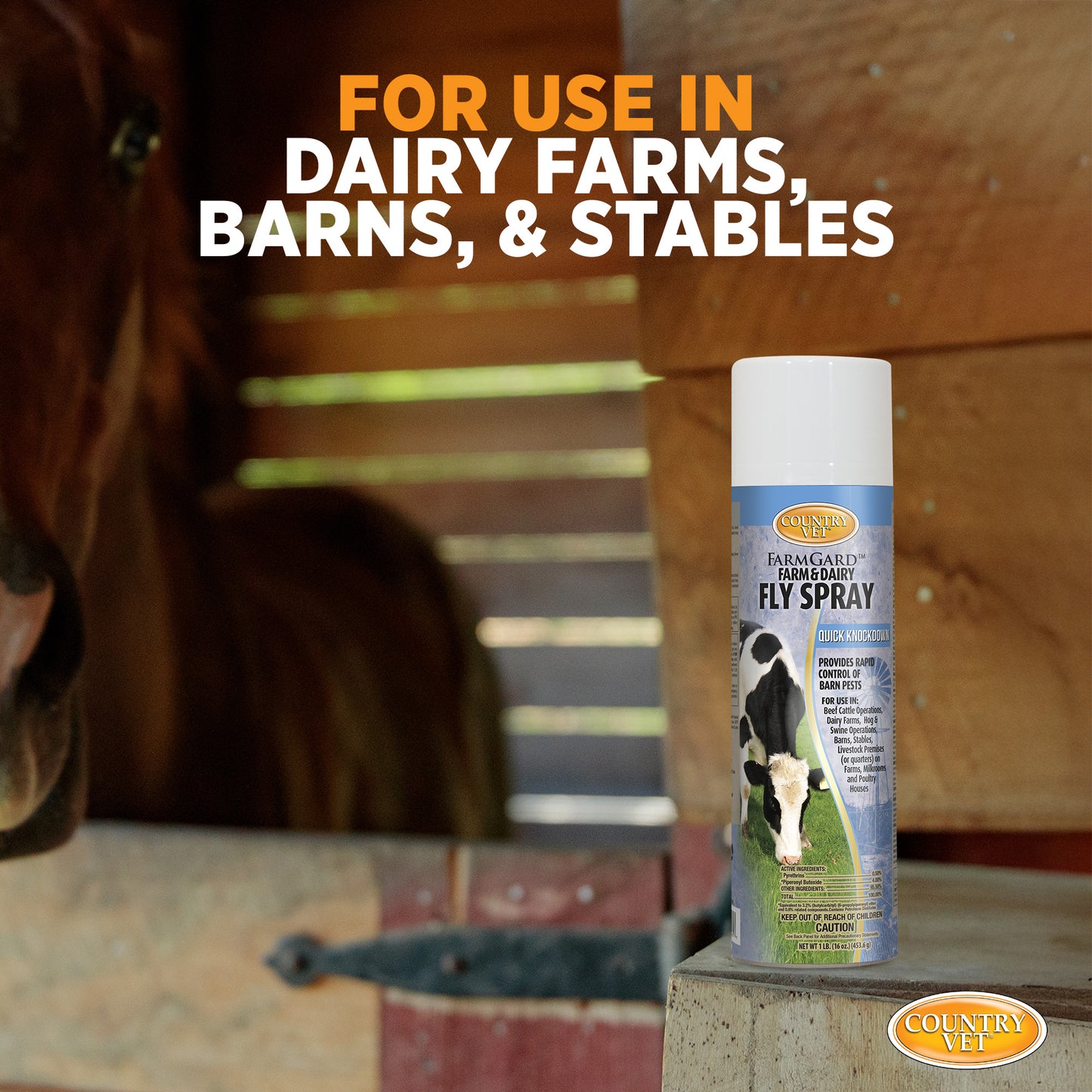 FarmGard Fam and Dairy Fly Spray - Provides Rapid Control of Barn Pests