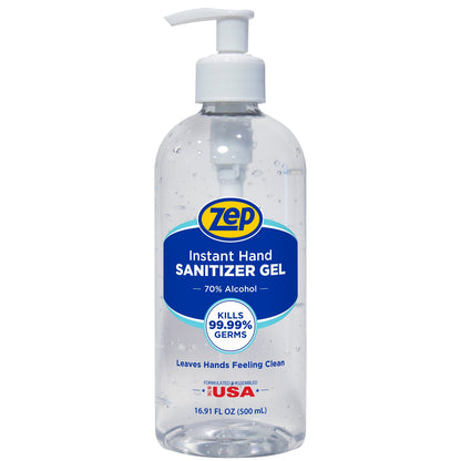 Zep Instant Hand Sanitizer Gel – Kills 99.99% of Germs – 16.91 oz