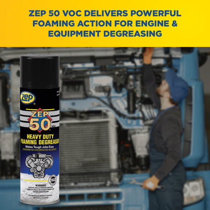 Zep 50 VOC HEAVY DUTY FOAMING DEGREASER - 16 OZ.